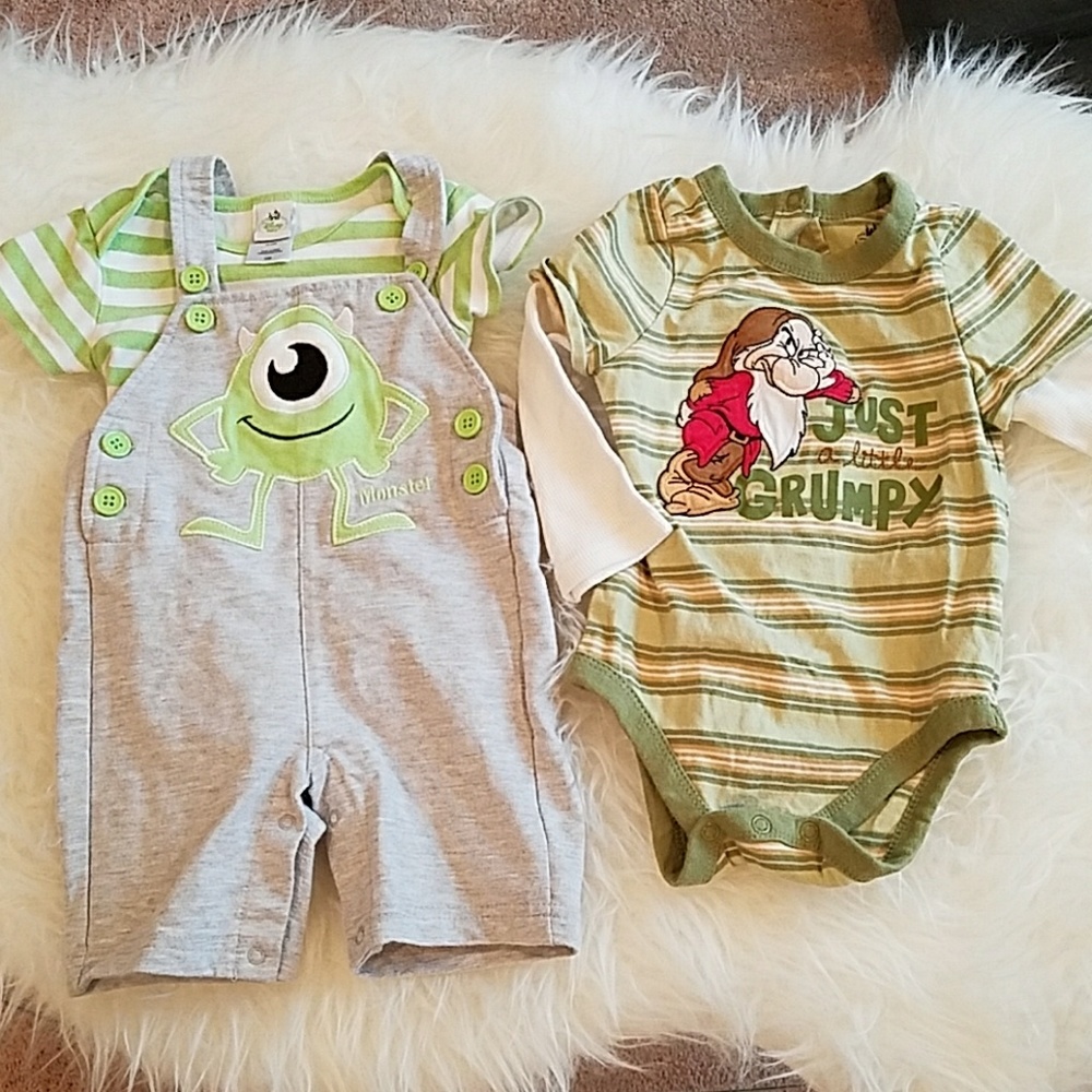 Disney 12-18 mo. boys onesie and matching set